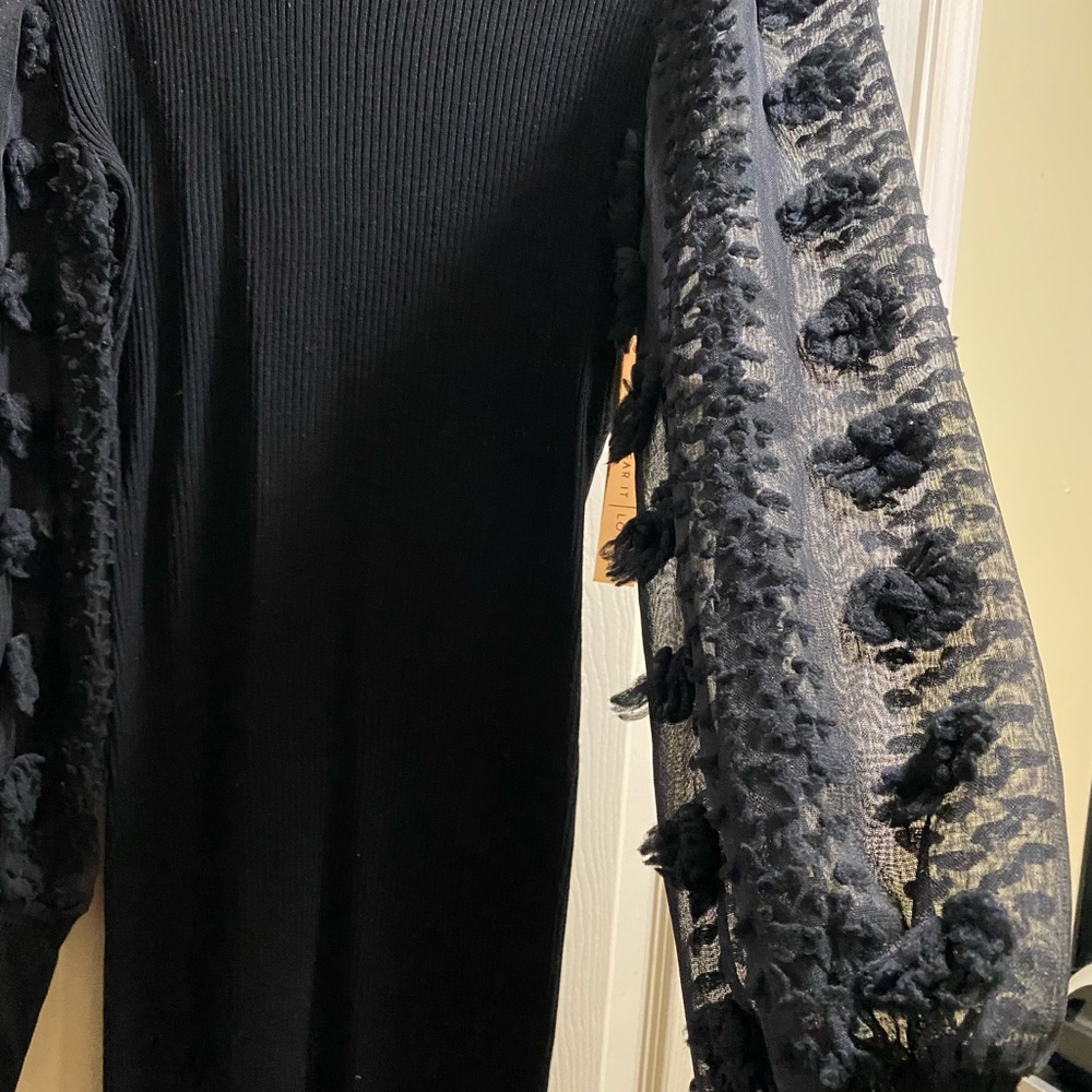 Black sweater dress